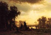 An Indian Encampment Bierstadt